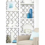 Timeet Black and White Trellis Wallpaper Peel and Stick Wallpaper 17.7"x78.7" Self Adhesive Removable Wallpaper Waterproof for Shelf Liner Drawer Room Wall Decor Film Vinyl Roll