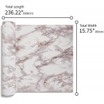 VEELIKE 15.7''x236'' Marble Contact Paper for Countertops Peel and Stick Grey Marble Wallpaper Self Adhesive Waterproof Removable Granite Vinyl Wrap for Kitchen Bathroom Cabinets Walls Shelf Drawers