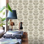 Wudnaye Floral Peel and Stick Wallpaper Floral Contact Paper Self Adhesive Removable Wallpaper 17.7in×196.8in Modern Decorative Contact Paper Floral Wallpaper Stick and Peel Flower Wall Paper Vinyl