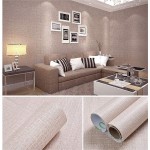 Yancorp 10ft Textured Fabric Wallpaper Faux Grasscloth Khaki Peel and Stick Wallpaper Self-Adhesive Wallpaper Linen Removable Wallpaper Cabinets Counter Top Liners