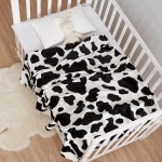 Cow Blanket -WISH TREE.Soft Kid Lightweight Blanket Throw with Cow Print for Baby Seat,Couch,Sofa.40x50 inch. Cow Bedding for Baby Kids Adults.
