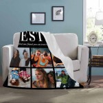 Custom Best Friend Blanket for Women Gifts for Besties Personalized Friendship Blankets for BFF Birthday Christmas