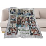 Custom Blanket for Friends Customized Throw Blankets with Pictures for Family Best Friends Lover or Wife Memories Personalized Flannel Blanket with Photo as a Gift. 9 Photos 32”X 48“80X120cm