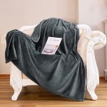 Fleece Blanket Soft Throw Blanket for Couch Grey ALEEN & AJEAN 50x60 Fleece Throw Blanket Cozy Lightweight Fuzzy Flannel Soft Blanket for Throws Microfiber Luxury Throws for Sofa Bed Travel