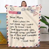 Gifts for Mom Throw Blanket to My Mom from Daughter Son Birthday Gifts for Mom, Soft Bed Flannel Mother Blanket