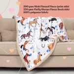 Horse Blanket Lightweight 50x60 Inch Luxuriously Soft Horse Throw Blanket Most Beloved Horse Gifts for Girls Women and Horse Lovers Everywhere
