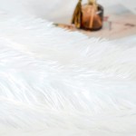 JONIYEAR Extra 2.8" Long Hair Fluffy Faux Fur Throw Blanket 50" x 60" Luxury Soft Decorative Fuzzy Furry Blanket for Couch Cozy Plush Shaggy Blankets for Sofa Bed Cutey Lovely Blanket for Pet,White