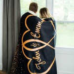 Made in USA Stylish Gears Personalized Blankets for The Closest One to Your Heart Custom Blanket Couple Custom Couple Gifts Two Heart Together