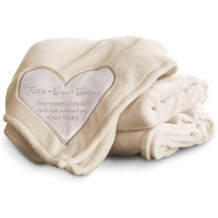Pavilion Gift Company Faith Hope Plush Throw Blanket
