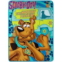 Warner Brothers Scooby-Doo "Whole Gang" Micro Raschel Throw Blanket 46" x 60" Multi Color