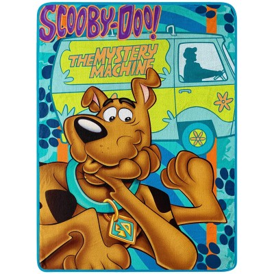 Warner Brothers Scooby-Doo "Whole Gang" Micro Raschel Throw Blanket 46" x 60" Multi Color