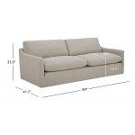 Brand – Stone & Beam Rustin Contemporary Deep-Seated Sofa Couch 89"W Flax