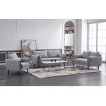 CINNIC Sofa Couch Modern Decor Fabric Sofa Couch Furniture Suitable for Small Spaces Living Room Soft Fabric Upholstery Easy Tool-Free Assembly Loveseat Light Grey