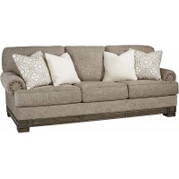 Signature Design by Ashley Einsgrove New Traditional Upholstered Sofa with Nailhead Trim Brown
