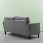 ZINUS Jackie Sofa Couch Easy Tool-Free Assembly Soft Grey