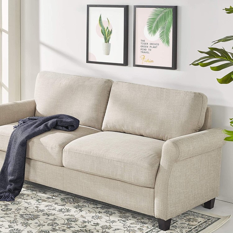 ZINUS Josh Sofa Couch Easy Tool-Free Assembly Beige
