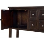 Console Table Sideboard Buffet Storage Cabinet Home Furniture for Entryway Hallway with Bottle Shelf Espresso