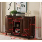 Kings Brand Furniture Wood Buffet Server Sideboard Console Table Cabinet Walnut