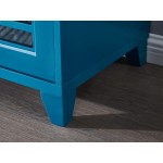 Mixcept 60” Sideboard Buffet Table Storage Cabinet Console Table with 2 Doors and Adjustable Shelves Cupboard Kitchen Sideboard for Kitchen Dining Room Teal