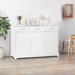 VINGLI Sideboard Cabinet Buffet Table Kitchen Storage Cabinet Sideboards and Buffets with Storage Coffee Bar Cabinet with 3 Drawers and Doors for Home Kitchen Dining Room Living Room
