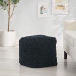 Christopher Knight Home Moloney Pouf Charcoal