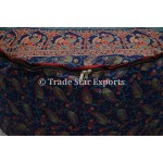 Indian Mandala Pouf Cover Ethnic Cotton Floor Cushion Decorative Ottoman Cover Footstool Boho Decor Tapestry Poufs Pattern10