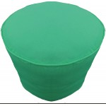 Round Pouf Cover with Piping Ottoman Footstool Cover Cotton Teal Blue 16" Diameter x 12" Height 40 cm Diameter x 30 cm Height Cover ONLY Not Stuffed Insert not Included