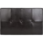 Safavieh Hudson Collection Liam Leather Cocktail Ottoman Brown